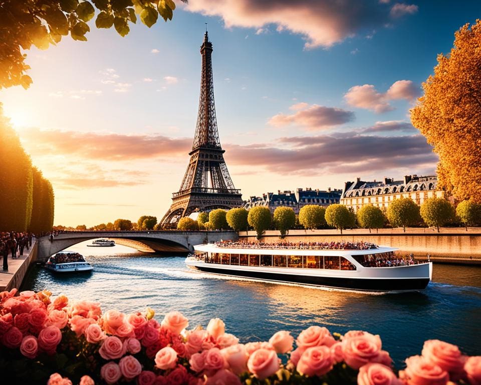 Luxe rondvaart met diner op de Seine in Parijs