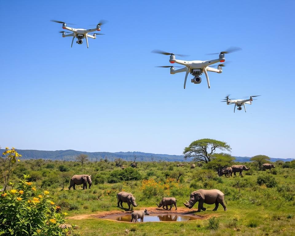 Hoe helpen drones bij bescherming van bedreigde diersoorten?