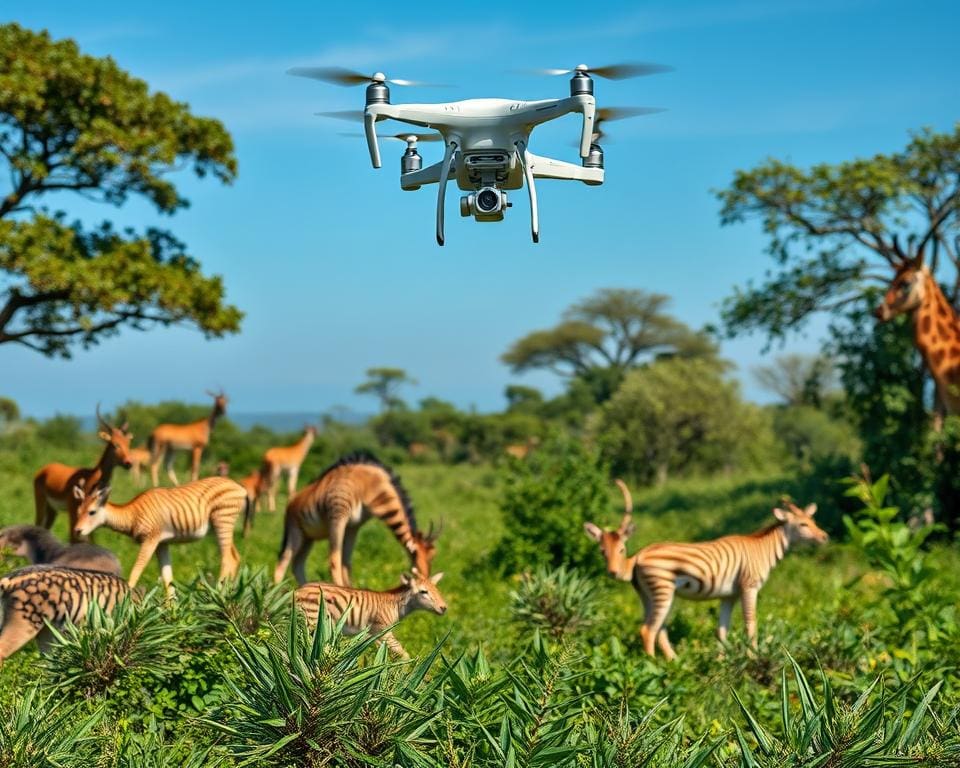 effectiviteit van drones bij bescherming van bedreigde diersoorten